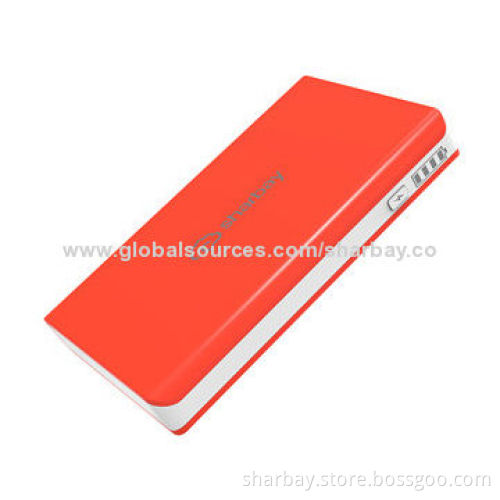 Mobile Phone Chargers, Built-in Li-Polymer Power Battery, Dual USB Output Compatible w/ iPhone, iPad